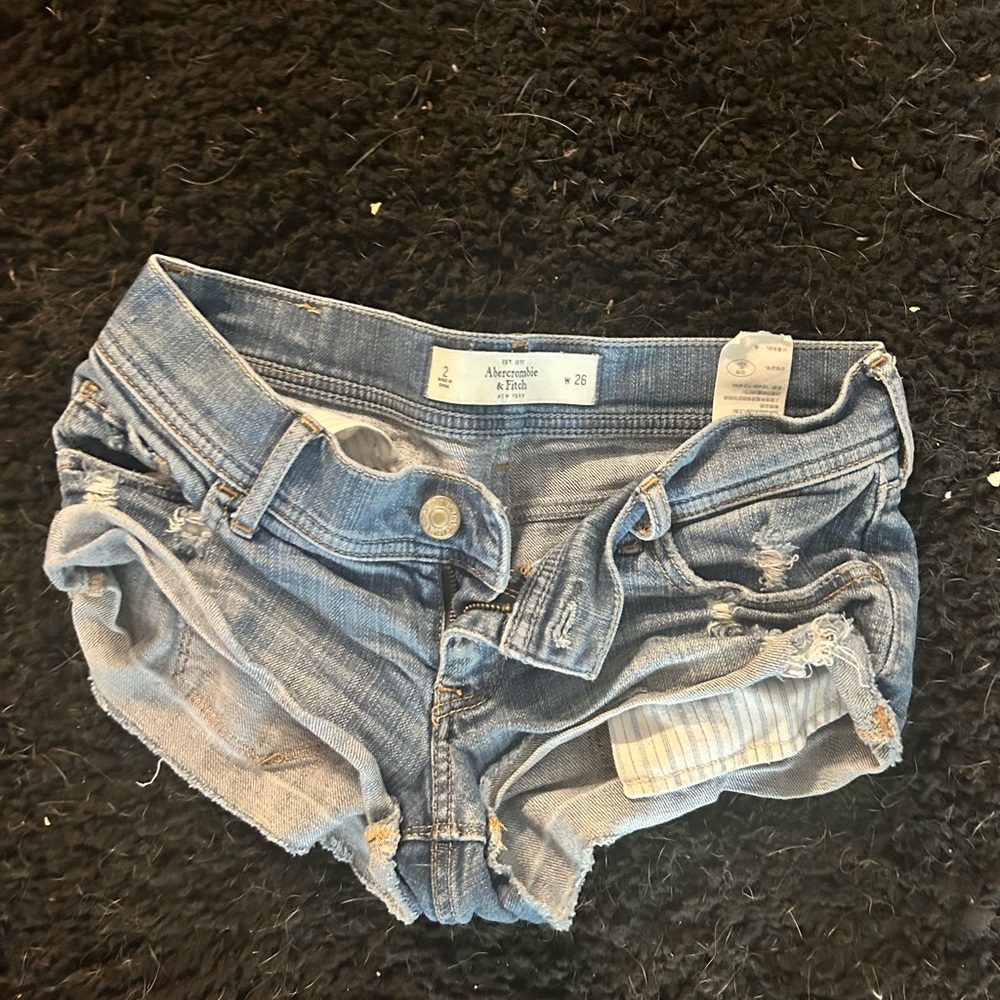 Low rise denim shorts size 2!